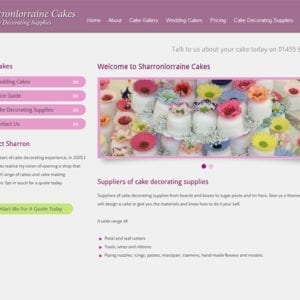 Website Design - Sharron Lorraine Cakes