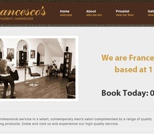 Web Design | Francesco's Barbers