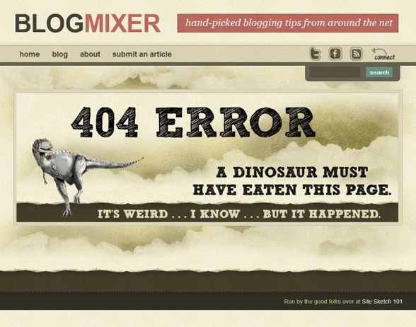 Blog Mixer 404 Page