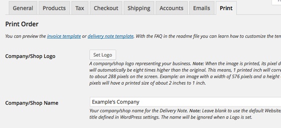WooCommerce Print Invoice & Delivery Note