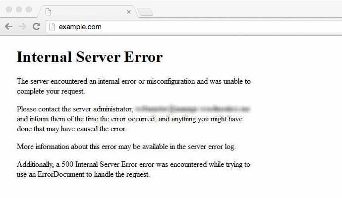 WordPress 500 internal server error