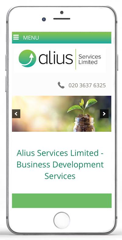 Website design for Alius
